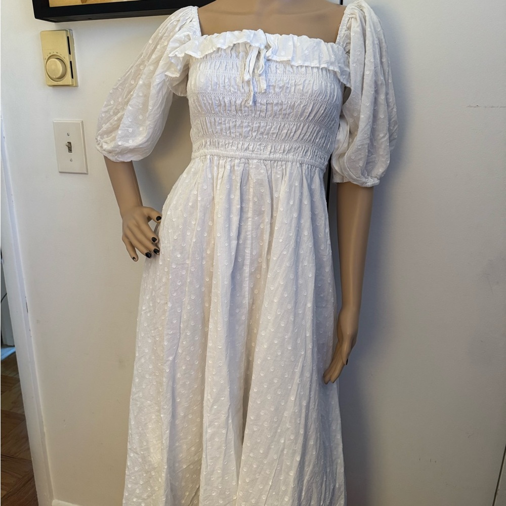Elegant White Off-Shoulder Dress